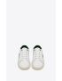 [SAINT LAURENT] court classic sl 06 embroidered sneakers in smooth leather 61068500NI09041