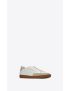 [SAINT LAURENT] court classic sl 10 sneakers in perforated leather and suede 6032231JZF09674