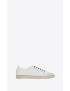 [SAINT LAURENT] court classic sl 39 sneakers in perforated leather 6518601JZH09225