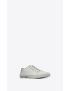 [SAINT LAURENT] malibu sneakers in canvas and smooth leather 606408GUZ209030