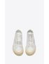 [SAINT LAURENT] court classic sl 39 mid top sneakers in grained leather 65277304GB09377