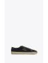 [SAINT LAURENT] court classic sl 06 embroidered sneakers in canvas and smooth leather 611106GUP501000