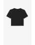 [SAINT LAURENT] cassandre cropped t shirt 693298Y2ZJ21000