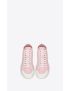 [SAINT LAURENT] court classic sl 39 mid top sneakers in grained leather 652773AAAIF5915