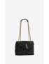 [SAINT LAURENT] loulou small chain bag in quilted  y  leather, satin and sequins 494699FAAER1000