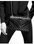 [SAINT LAURENT] envelope medium chain bag in quilted canvas and smooth leather 600185FAAC34057