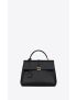 [SAINT LAURENT] le fermoir top handle bag in shiny leather 6749882ZA0W1000