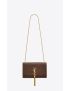 [SAINT LAURENT] kate medium chain bag with tassel in shiny crocodile embossed leather 354119DND0J2159