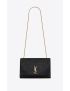 [SAINT LAURENT] kate medium reversible chain bag in suede and crocodile embossed leather 55380424O1W1062