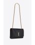 [SAINT LAURENT] kate medium reversible chain bag in suede and crocodile embossed leather 55380424O1W1062