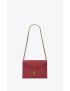[SAINT LAURENT] cassandra medium chain bag in grain de poudre embossed leather 532750BOW0W6008