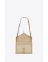 [SAINT LAURENT] cassandra medium chain bag in canvas and box saint laurent leather 532750FAACS9771