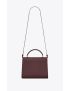 [SAINT LAURENT] cassandra medium top handle bag in grain de poudre embossed leather 578000BOW0W6475