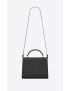 [SAINT LAURENT] cassandra medium top handle bag in grain de poudre embossed leather 623931BOW0W1000