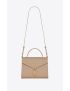 [SAINT LAURENT] cassandra medium top handle bag in grain de poudre embossed leather 623931BOW0W2721