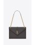 [SAINT LAURENT] envelope large in quilted grain de poudre embossed leather 600166BOW971112