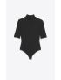 [SAINT LAURENT] turtleneck bodysuit in ribbed jersey 685308Y36QA1000