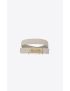 [SAINT LAURENT] opyum double wrap bracelet in vintage lambskin 646558BL40J9207