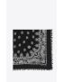 [SAINT LAURENT] square bandana in cashmere blend 6992083Y6681078
