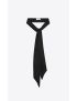 [SAINT LAURENT] short lavalliere scarf in silk satin 6139323Y0111000