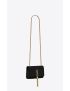 [SAINT LAURENT] kate small tassel in grain de poudre embossed leather 474366BOW0J1000