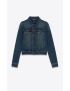 [SAINT LAURENT] classic jacket in deep vintage blue denim 695196YC8684255