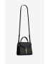 [SAINT LAURENT] cassandra mini top handle bag in grain de poudre embossed leather 623930BOW0W1000