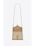 [SAINT LAURENT] cassandra mini top handle bag in canvas and box saint laurent leather 623930FAACS9771