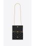 [SAINT LAURENT] kate small chain bag in quilted leather and suede 4712860JJN71000