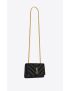 [SAINT LAURENT] kate small chain bag in quilted leather and suede 4712860JJN71000