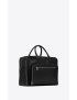 [SAINT LAURENT] sl 24h weekender bag in smooth leather and cotton 68751211C5E1000