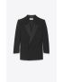 [SAINT LAURENT] double breasted tuxedo jacket in grain de poudre 693972Y512W1000