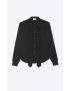 [SAINT LAURENT] lavalliere neck shirt in matte and shiny silk 697704Y6E131000