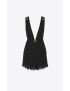 [SAINT LAURENT] short draped dress in crepe jersey 698140YB2SB1000