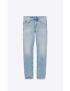 [SAINT LAURENT] slim fit jeans in blue waves denim 597052Y23PA5023