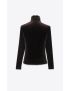 [SAINT LAURENT] top in velvet jersey 754106Y37LY2020