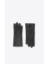 [SAINT LAURENT] short gloves in lambskin and silk 7567173YI861000