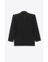 [SAINT LAURENT] oversized tuxedo jacket in grain de poudre 770453Y7E631000