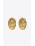 [SAINT LAURENT] crystal cocoon earrings in metal 759128Y15268066