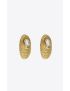 [SAINT LAURENT] crystal cocoon earrings in metal 759128Y15268066