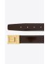 [SAINT LAURENT] male buckle belt in brushed leather 658517AACUU2545