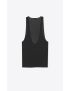 [SAINT LAURENT] cassandre tank top in silk jersey 761463Y37NH1000