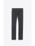 [SAINT LAURENT] slim fit jeans in used paris black denim 597052Y06CA1319