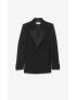 [SAINT LAURENT] tuxedo jacket in grain de poudre 751434Y7E631000