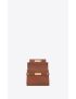 [SAINT LAURENT] manhattan mini crossbody bag in aged vegetable tanned leather 727766AACQ36362