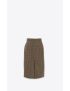 [SAINT LAURENT] pencil skirt in vichy wool 766867Y2H829364