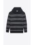 [SAINT LAURENT] striped hoodie 759979Y37IZ1095