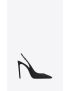 [SAINT LAURENT] zoe slingback pumps in grosgrain 76294614Q001000