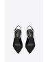 [SAINT LAURENT] zoe slingback pumps in grosgrain 76294614Q001000