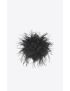 [SAINT LAURENT] oversized anemone brooch in silk and feathers 7495613YO671000